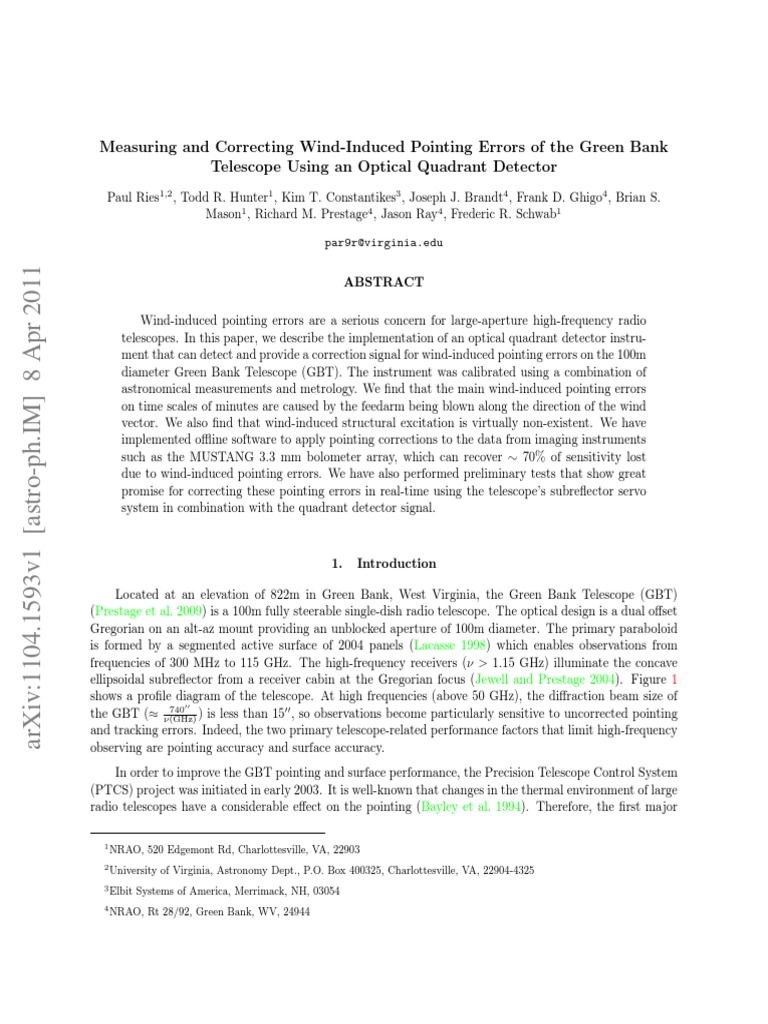 Measuring and Correcting WindInduced Pointing Errors of The Green Bank