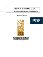 1 Proyecto LeyElectoral Pleno JCE Congreso