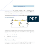 Mesh Current Analysis