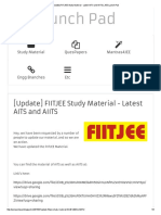 [Update] FIITJEE Study Material - Latest AITS and AIITS _ JEE Launch Pad