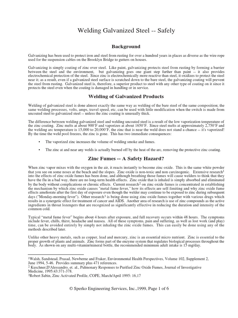 Welding Galvanized Steel | PDF | Welding | Construction