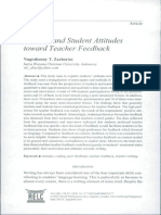 Nugrahenny - 2007 - Teacher and Student Attitudes Toward Teacher Feedback