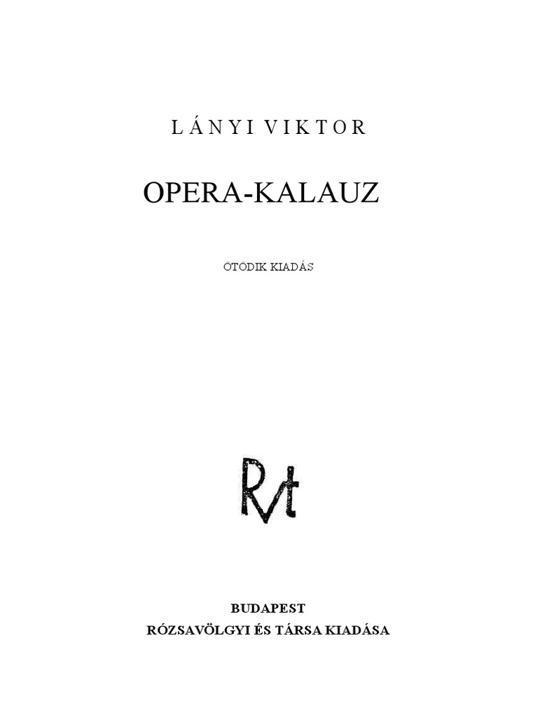 Lanyi Viktor Opera Kalauz