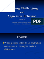 Managing Challenging and Aggressive Behavior Print Version