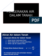 Dasar Ilmu Tanah Pergerakan Air Tanah