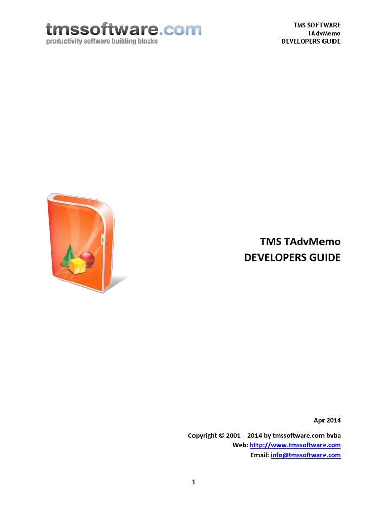 TMS TAdvMemo PDF | PDF | Boolean Data Type | Subroutine