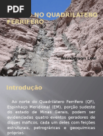 Diques No Quadrilátero Ferrífero