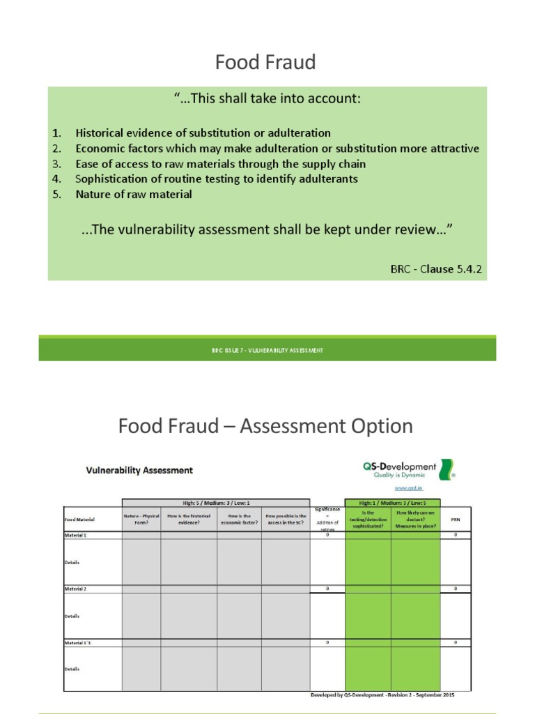 BRC Vulnerability Assessment | PDF