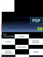 Presented By: Alexander Gonzales Grade-Vistargazer: Battle of The Brains