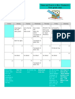 Class Calendar