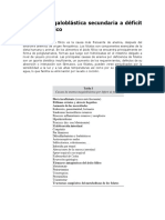 Anemia Megaloblástica Secundaria A Déficit de Ácido Fólico