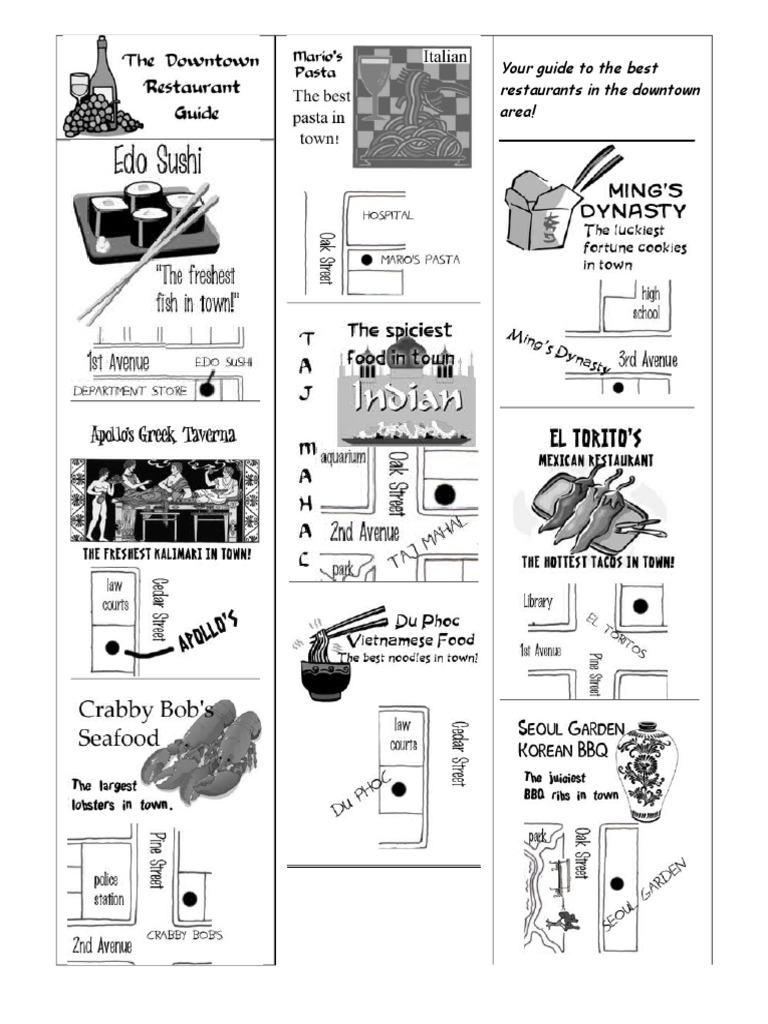 Your Guide To The Best Restaurants in The Downtown Area! | PDF