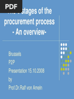 Ralf Von Ameln - The 6 Stages of The Procurement Process