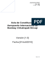Acta Constitución Proyecto Aeropuerto