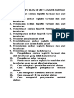 Daftar List Spo Yang Di Unit Logistik