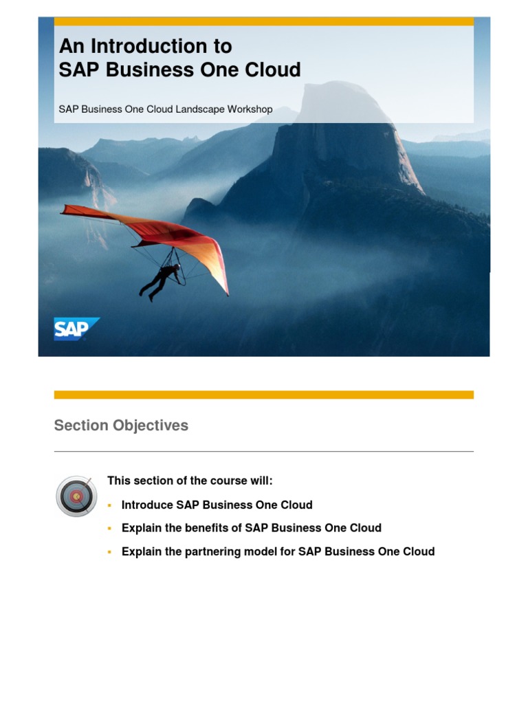 An Introduction To SAP Business One Cloud | PDF | Sap Se | Software As ...