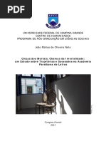 Cinzas dos mortais, chamas da Imortalidade