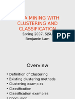 Very Very Important Data Mining and Clustering - Benjamin Lam 1