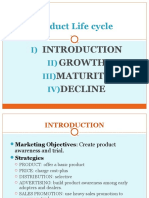 Product Life Cycle: I) II) Iii) IV)