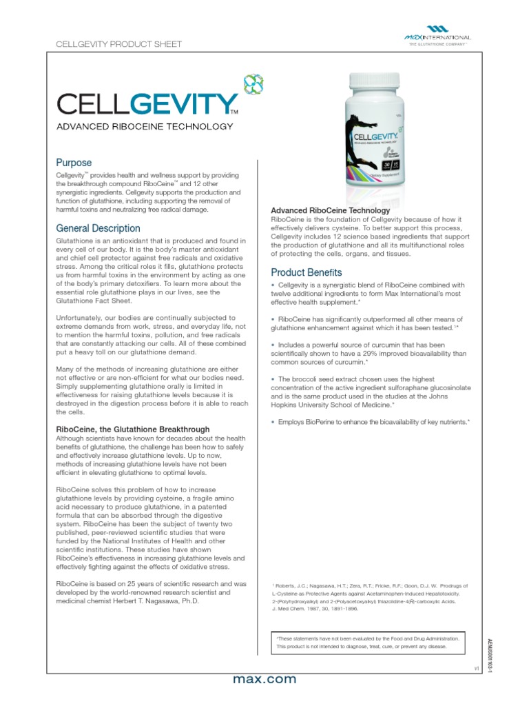 cellgevity glutathione Cellgevity Product Sheet | PDF | Glutathione