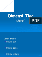 Dimensi Tiga Jarak