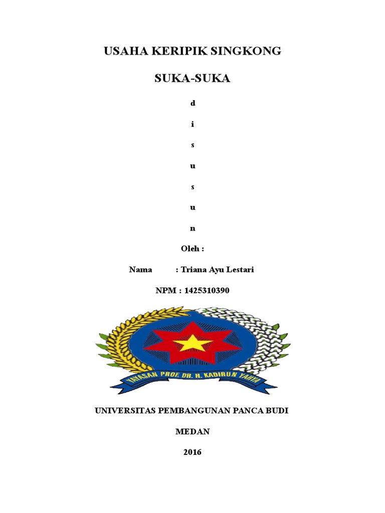 Makalah Usaha Keripik Singkong