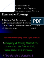 Sampling & Testing Procedures