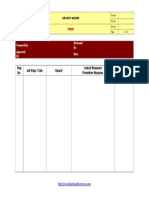 Job Safety Analysis Form