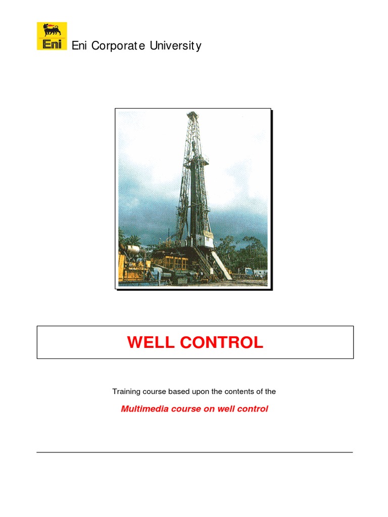 Eni Well Control Training Course | PDF | Pressure | Casing (Borehole)