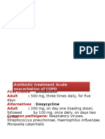 Antibiotic treatment guidelines for common infections