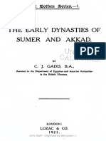 (The Eothen Series. - 1) C. J Gadd-The Early Dynasties of Sumer and Akkad-Luzac & Co (1921) PDF