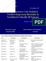 Early Intesive Care Sedation Predicts Long-Term Mortality