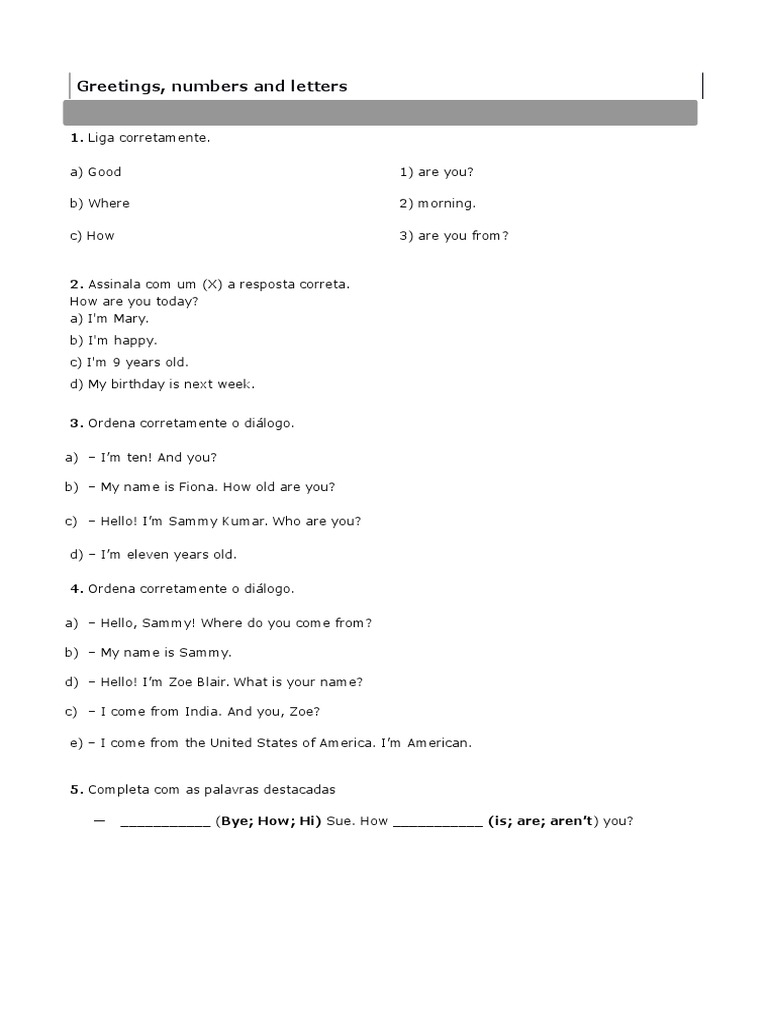 English Language Exercises for Beginners | PDF | Language Arts & Discipline