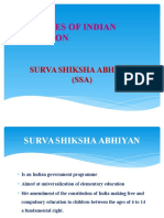 Initatives of Indian Education: Surva Shiksha Abhiyan (SSA)