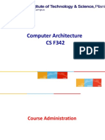 Computer Architecture Course Details and Syllabus