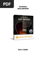 Evolution Jazz Archtop - User's Guide