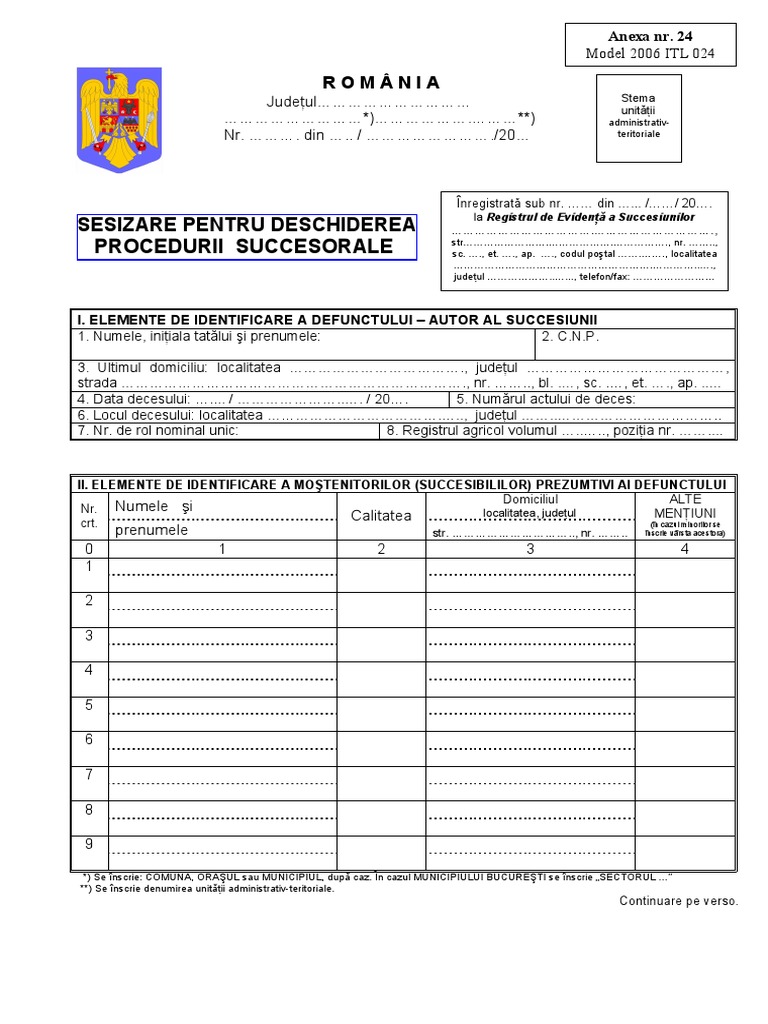 Anexa 24 Model Adobe PDF | PDF