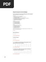Maximização Da Estratégia