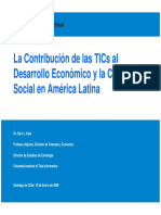 La Contribución de las TICs al Desarrollo Económico y la Cohesión Social en América Latina