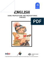 English 6 DLP 57 - Using Preposition and Prepositional Phrases - Opt