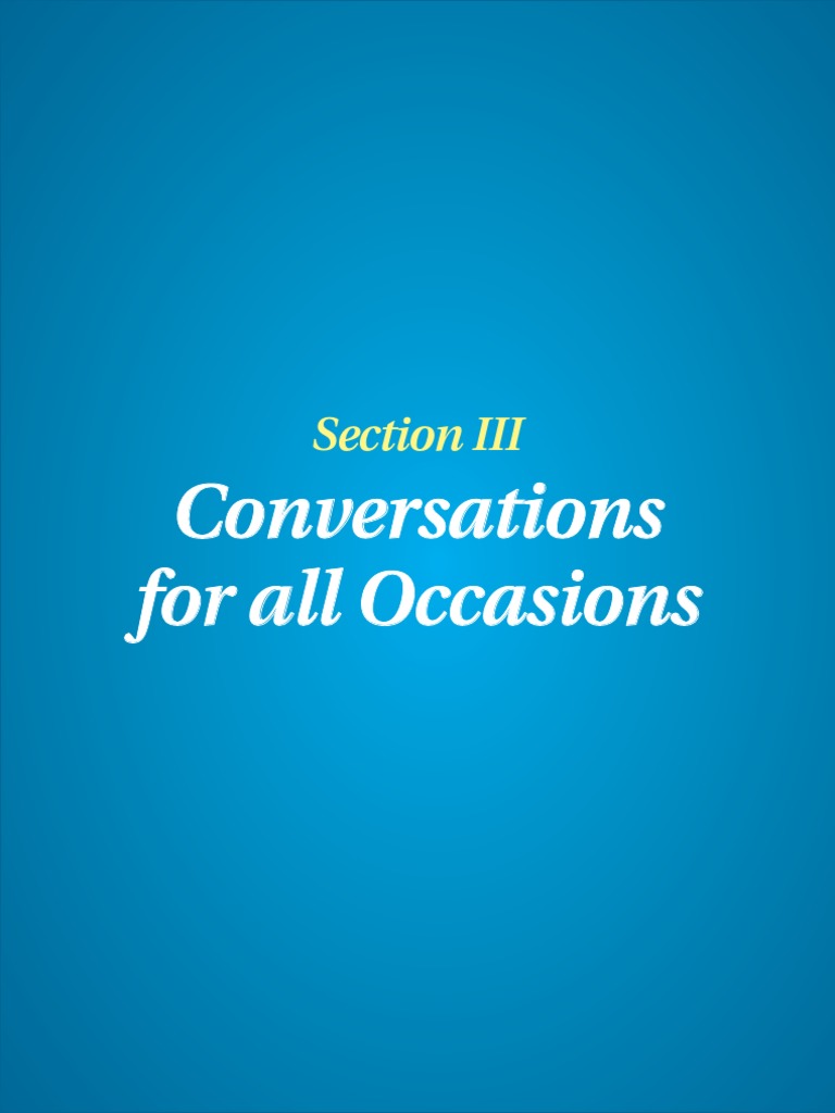 English Conversation Pdf Pdf