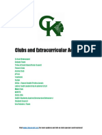 Clubs and Extracurricular Activities