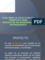 Guía Para La Selección de Temáticas Para Proyectos i