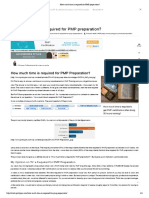 How Much Time Is Required For PMP Preparation