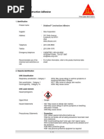 Msds Cpd SikaBond Construction Adhesive Us