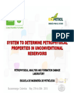 System To Determina Petrophysical Properties in Unconventional