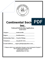 2016-2017 National Continental Scholarship Application (1)