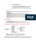 Database Management System Study Notes