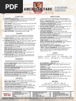 Rojo American Menu