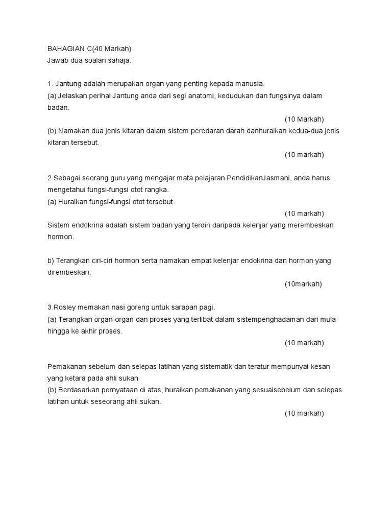 Bahagian C | PDF